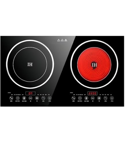 Amazon.co.jp: アイリスオーヤマ 2口 IHクッキングヒーター 工事不要